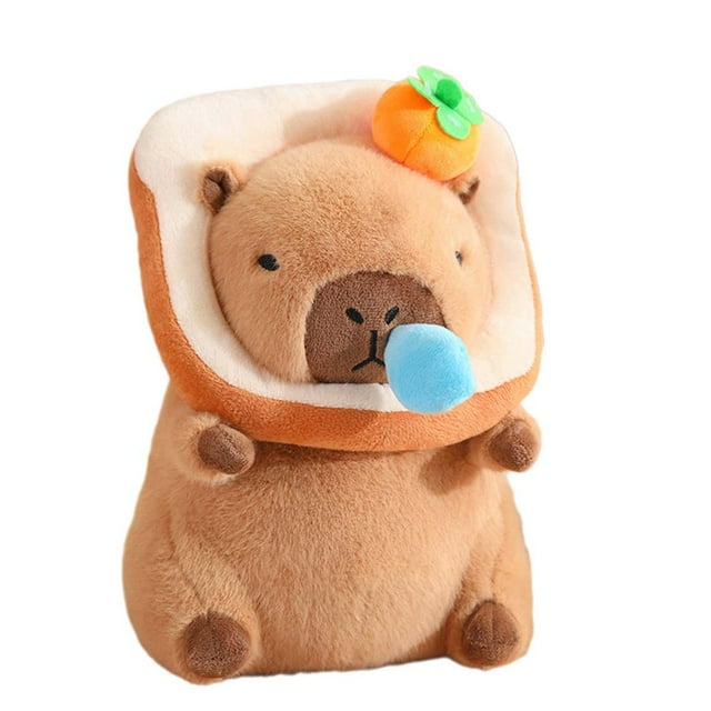 MesaSe Capybara Plush Toy Capybara Stuffed Animal with Removable Snot Bubbles Nursery Turtle Shell C