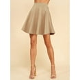 thumbnail image 3 of MBJ WB829 Womens Flirty Flare Skirt XS KHAKI, 3 of 6