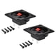 thumbnail image 1 of Conector de terminal de altavoz de resorte de 2 vías, clip de liberación push, bloques de terminales de cable de audio negro rojo WP2-7, 2Pcs, 1 of 4