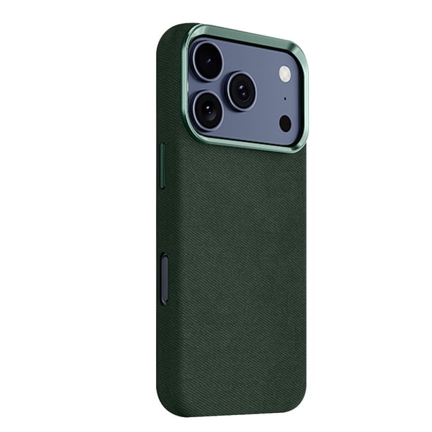 Funda SaharaCase de piel gamuza para iPhone 17 Pro - Verde esmeralda