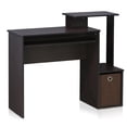 thumbnail image 1 of Pemberly Row Wood Multipurpose Computer/Writing Desk w/Bin in Dark Walnut, 1 of 4