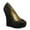 Black, variant on XYD Women Dazzled Rhinestone Peep Toe Platform Pumps Slip-on Wedge High Heels Evening Shoes Size 7 Black