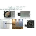 thumbnail image 3 of SEP150L2 | 150 CFM | 0.5 Sone | 2700K LED Light Ultra Quiet Bathroom Ventilation Exhaust Fan, 3 of 6