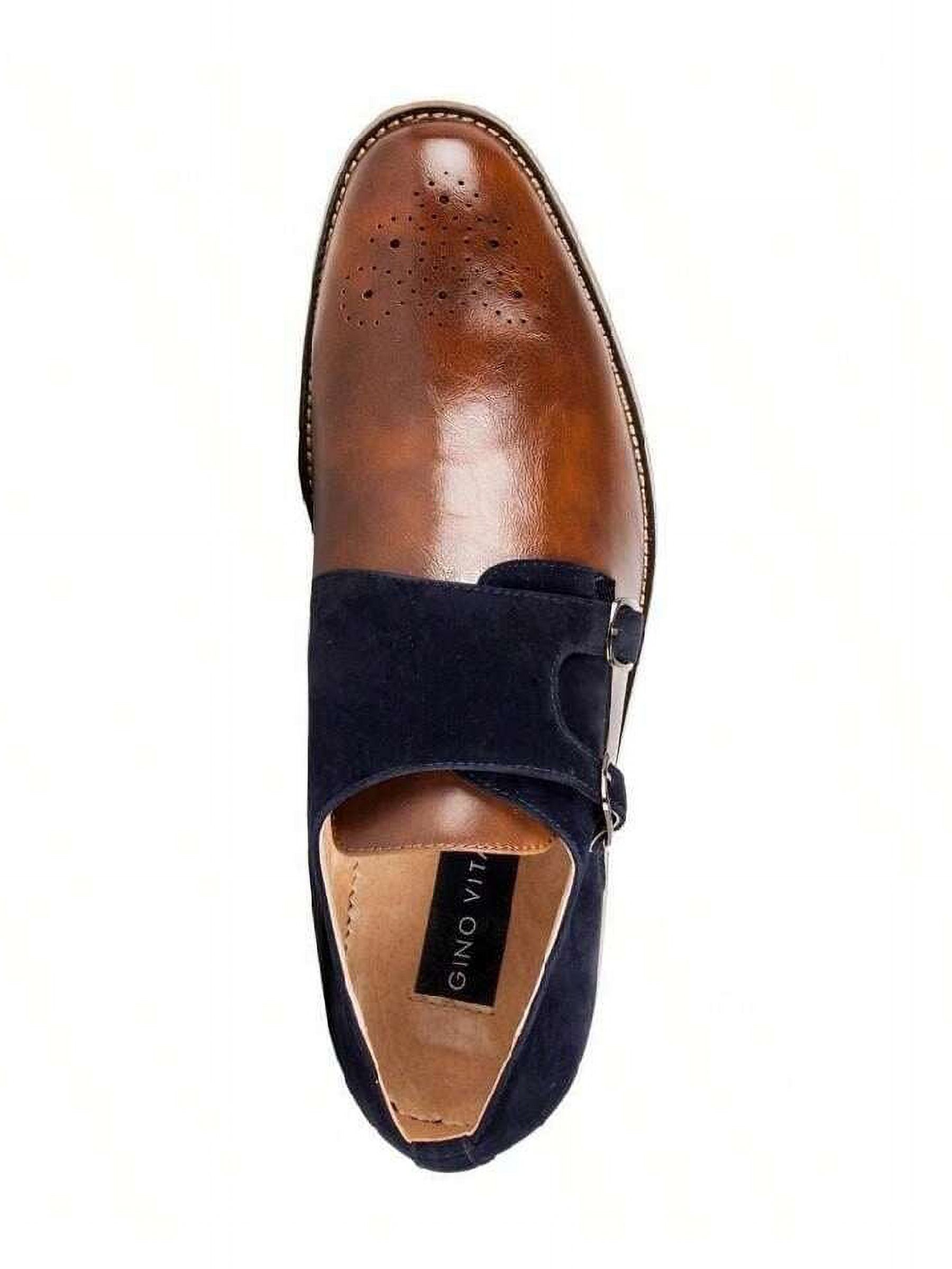 Gino Vitale Men s Velvet Monk Strap Two Tone Loafer Walmart