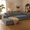 Gray, variant on Naomi Home 110" Modular Cloud Sectional Sofa with Chaise, Deep Seat L Shape Couch, Soft Corduroy Fabric, No Assembly required, Beige