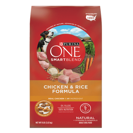 Purina ONE SmartBlend Natural Chicken & Rice Formula Adult Dry Dog Food - 8 lb. Bag