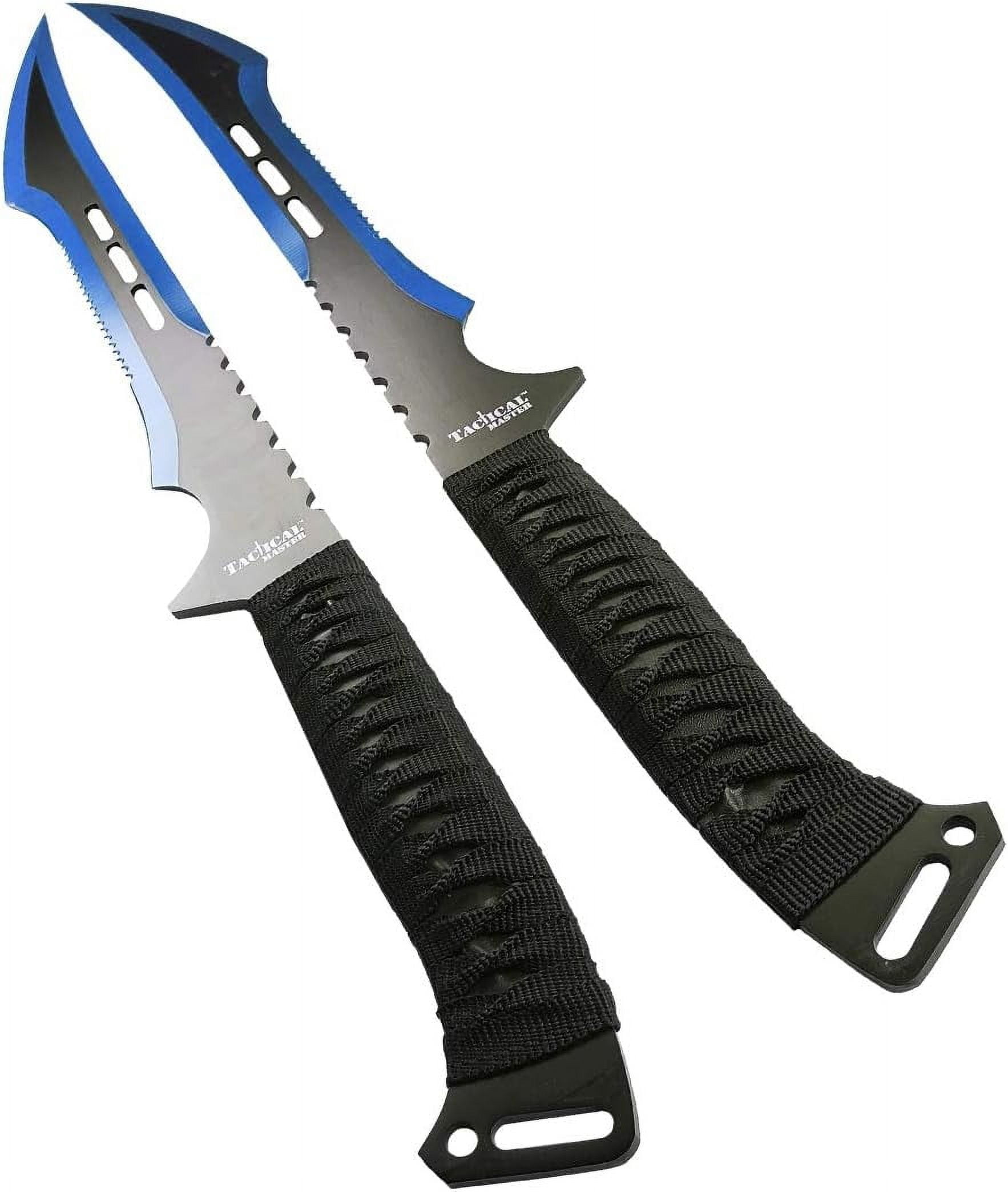 Tactical Master 27' Full Tang Stainless Steel Twin Outdoor Display Set, 2-Piece with Carrying Case