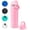 Pink, variant on ThermoProof Double-Walled Vacuum Insulated Stainless Steel Water Bottle - Wide Mouth with Chug & Spout , Dishwasher Safe, , Leakproof, Hot & Cold for Men, Women & - 22oz, Blue