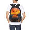 thumbnail image 4 of Easygdp Glowing Mushroom In Forest Mochila de Gran Capacidad Minimalista Ideal para Escuela, Viajes y Uso Diario, 4 of 6