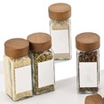 thumbnail image 3 of Glass Spice Jars with Lids, 4 oz Glass Jars , Seasoning Storage Bottles for Spice Rack, Cabinet, Drawer, 3 of 5