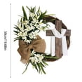 thumbnail image 3 of Gran corona decorativa para la puerta principal Elegante arreglo floral para la pared del hogar, perfecto para exhibir durante todo el año en fiestas y temporadas, 3 of 6