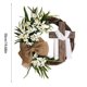 thumbnail image 3 of Gran corona decorativa para la puerta principal Elegante arreglo floral para la pared del hogar, perfecto para exhibir durante todo el año en fiestas y temporadas, 3 of 6