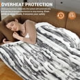 thumbnail image 6 of GARVEE Electric Heated Bed Blanket,King Size 90"x100" Cozy Faux Rabbit Fur Blanket with 4 Heating Levels & 10 Hours Auto Off Over-Heat Protection,Marble Gary, 6 of 7