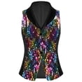 thumbnail image 3 of vastwit Kids Girls Sparkly Party Top Sequins Waistcoat Sleeveless V Neck Hip-Hop Jazz Dance Vest for Stage Performance Colorful 6, 3 of 6