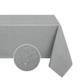 thumbnail image 2 of Romanstile 100% Waterproof Linen Tablecloth 60 x120 inch,Rectangle Table Cloth Oil Proof Wipeable for Indoor and Outdoor,Light Grey, 2 of 8