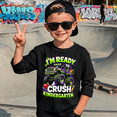 thumbnail image 4 of Godmerch Boys Back To School Cotton Shirt Monster Truck Kindergarten Graphic Tee, 4 of 6