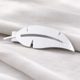 thumbnail image 2 of Evideco French Home Goods Plume Feather White Curtain Tiebacks, 2 of 8
