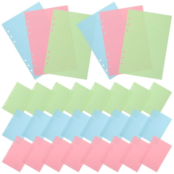 Raindrops 3-Pack Notepad Replacement Refills Loose Leaf Paper Planner Inserts for Binder Organizer