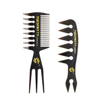Peine de aceite para cepillo de pelo 2021, peine de dientes anchos con cabeza de aceite Retro, peine de barba para hombres, herramientas de peinado de peluquero Tan Jianjun unisex