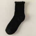 thumbnail image 4 of PMVFHDE Women's Fall Winter Lined Thick Warm Long Sleep Socks, High Home Floor Solid Color Socks, Cozy Socks for Indoor Comfort Black,One Size, 4 of 4