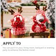 thumbnail image 4 of Injueey Muñeco de Navidad portátil decorativo Navidad temática Festival juguete hogar Oficina patio trasero decoración ornamento Accesorios Kits de decoración para fiestas Mujer Injueey HA069293-02, 4 of 6