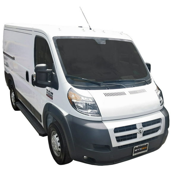 Steelcraft STX600 Running Boards Black Compatible with 2014-2022 Dodge Promaster Van (Full Size)(118" Wheel Base)