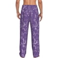 thumbnail image 3 of Xecao Lavender Flowers Men's Straight Lounge Pajama Pants: The Ultimate in Comfortable Sleepwear, 3 of 9