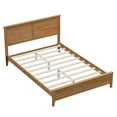 thumbnail image 4 of GZXS Full Size Platform Bed with Pine Wood & MDF Construction, Sturdy Wooden Slats Support & Center Legs, No Box Spring Needed (Seadrift Color), 4 of 6