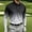 Black, variant on Men's Gradient Print Long Sleeve Polo Shirt Turndown Collar Button Placket Casual Athletic Top Quick Dry Breathable Sport Shirt Watermelon Red 5XL