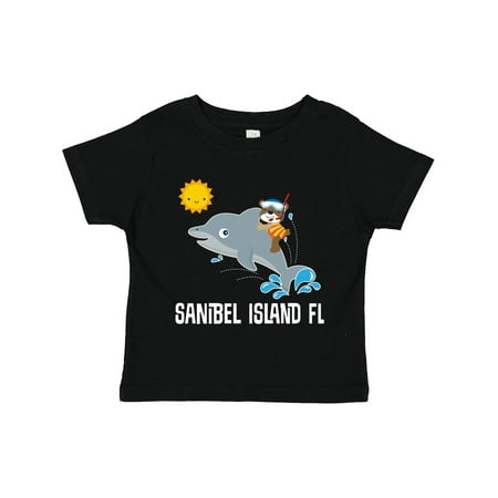 

Inktastic Sanibel Island Florida Dolphin Gift Toddler Boy or Toddler Girl T-Shirt