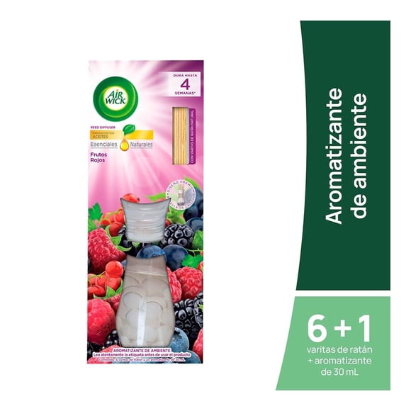 Aromatizante de Ambiente Air Wick Reed difuser 6 varitas de ratán 30 ml