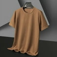 thumbnail image 1 of Nouveau T-shirt à Manches Courtes Col Rond Gaufré pour Hommes, 1 of 5
