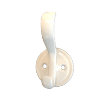 Solutions by Liberty 120549 White Coat and Hat Hook with Round Base