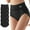 Black, variant on 5-Pack Women's High-Waist Briefs, Striped Comfortable Soft Panties, Elegant Style, Daily Essentials