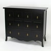 Wayborn Asian Storage 3 Drawer Accent Chest in Antique Black