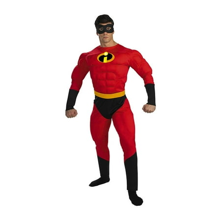 Mens' mr. incredible deluxe muscle adult costume Xl