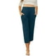 thumbnail image 5 of Pantalones de yoga premamá con cintura elástica - Color liso, bolsillos funcionales, lavables a mano/a máquina, ideales para el día a día/correr, tallas S-XXL, 5 of 8