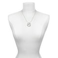 thumbnail image 3 of Delight Jewelry Silvertone Mini Black Running Shoe Gymnastics Ring Charm Necklace, 18", 3 of 4