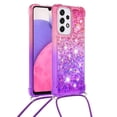 thumbnail image 2 of Funda para Samsung Galaxy A33 5G Brillantina Líquida Divertida Reluciente y con Cristales en Movimiento Cuerpo Cruzado con Cordón Ajustable, 2 of 5