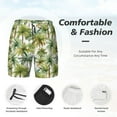 thumbnail image 6 of Picia Green Hawaii Palms pattern Mens Swim Trunks with Compression Liner Stretch Beach Shorts Quick Dry with Zipper Pockets No-Chafing Board Shorts-XX-Large, 6 of 9