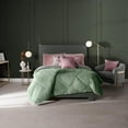 thumbnail image 4 of Ultra-Soft Full/Queen Size Sherpa Blanket, Cozy and Warm Double-Sided Grey and Sage Green Plush Blanket, Jade, 79" x 88", Machine Washable, 4 of 8
