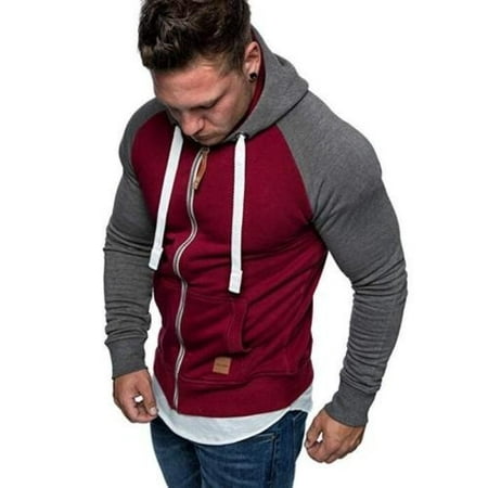 Mens Fleece Hoodie Jacket  Sweater For Layering  Warm Lounge 