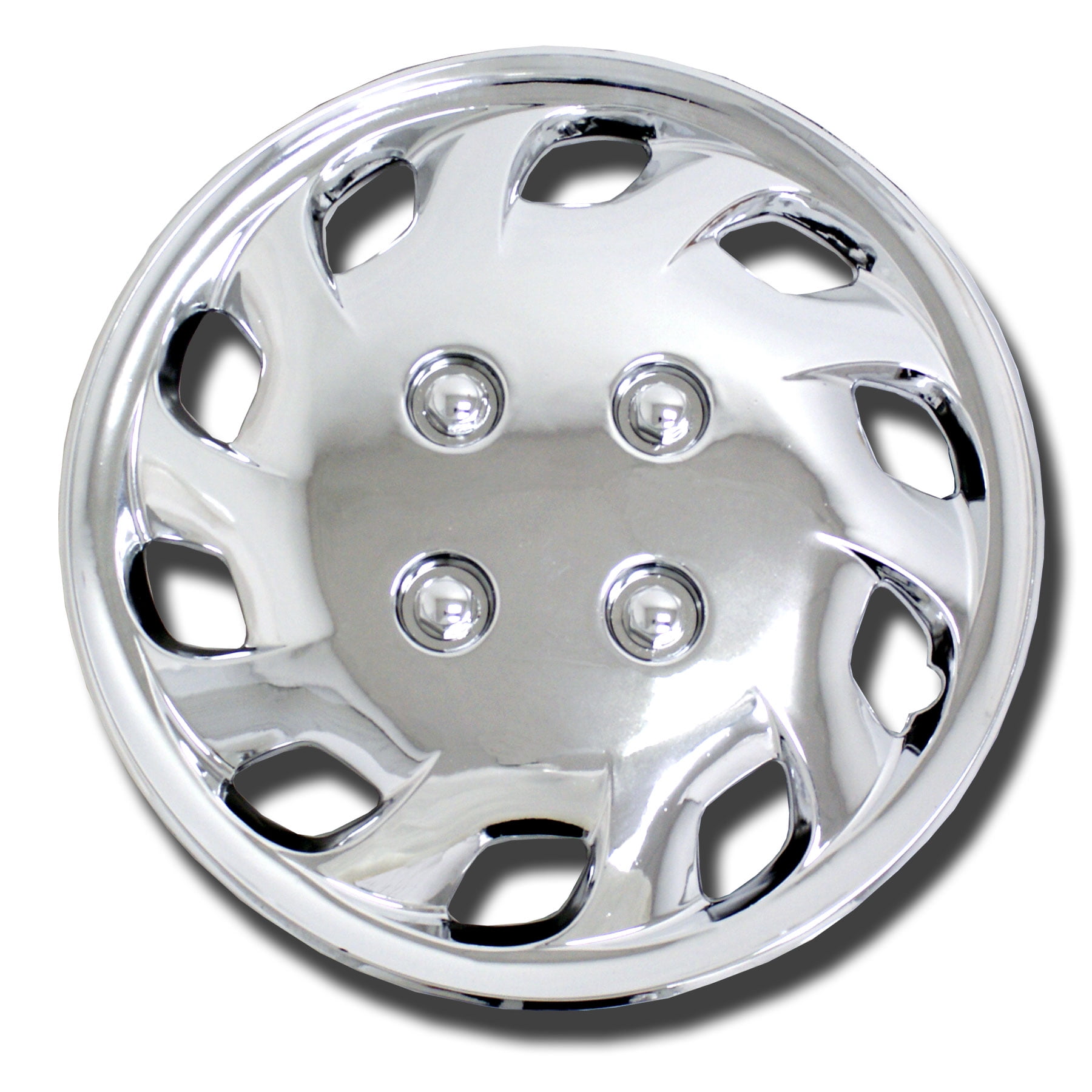 TuningPros WSC501C14 Set of 4 Chrome Finish Hubcaps 14" Hub Caps