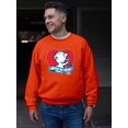 thumbnail image 2 of Born To Chill Heart - Cozy Polar-Bear ICEE Graphic Men's Sweatshirt, 2 of 4