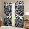 thumbnail image 2 of jejeloiu Abstract Leopard Print Black Out Curtains,Rustic Farmhouse Curtains Pack of 2 (42x63 Each),Abstract Fulid Art Bedroom Curtains For Girl,Microfiber Bedroom Decor, 2 of 6