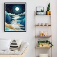 thumbnail image 4 of Juego de pintura de diamantes de paisaje, juego de arte de diamantes para adultos y niños, paisaje de pintura de diamantes de luz de luna abstracta (diamante redondo de 11.81 x 15.75 pulgadas, cielo d, 4 of 5