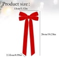 thumbnail image 3 of Verdsylv Velvet Christmas Bows with Long Tails,Large Tree Decorative Bows for Wreath,Garland & Holiday Home Decor,Elegant Velvet Ribbon Ornaments,10.24x5.12", 3 of 5