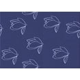 thumbnail image 1 of Ahgly Company Machine Washable Indoor Rectangle Transitional Royal Blue Area Rugs, 2' x 5', 1 of 7