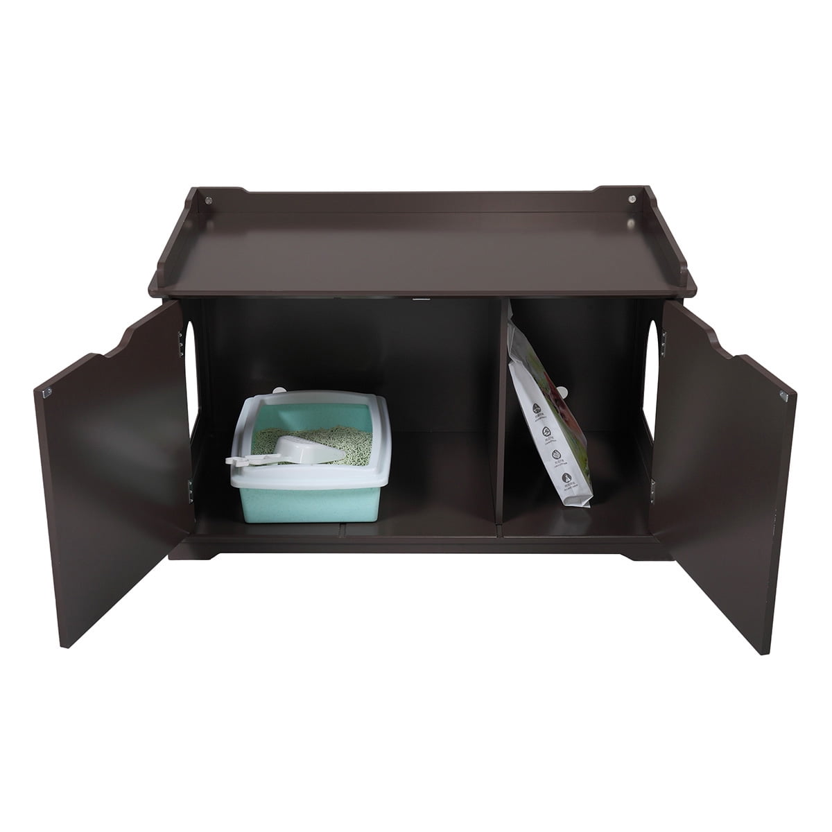 Veryke Cat Houses for Indoors, Cat Shelter, Wooden Pet House Enclosure Outside Shelter Animal Cage Storage Bench Furniture Cabinet, Brown Veryke Cat Houses for Indoors, Cat Shelter, Wooden Pet House Enclosure Outside Shelter Animal Cage Storage Bench Furniture Cabinet, Brown