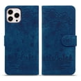 thumbnail image 2 of Allytech iPhone13 case , Wallet Card Cash Slots CUTE CAT STYLE PU Premium Leather Magnetic Flip Kickstand Shockproof Ultra-Slim Cover for iPhone 13 6.1 inch,Blue, 2 of 7